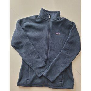 Patagonia Womens Better Sweater Navy Blue Full Zip Size Small